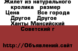 Жилет из натурального кролика,44размер › Цена ­ 500 - Все города Другое » Другое   . Ханты-Мансийский,Советский г.